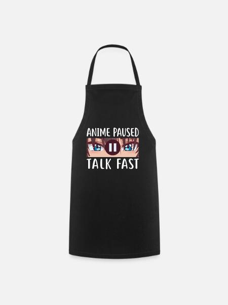 Anime Fans For Women E-Girls Girls Teens - Cooking Apron - black