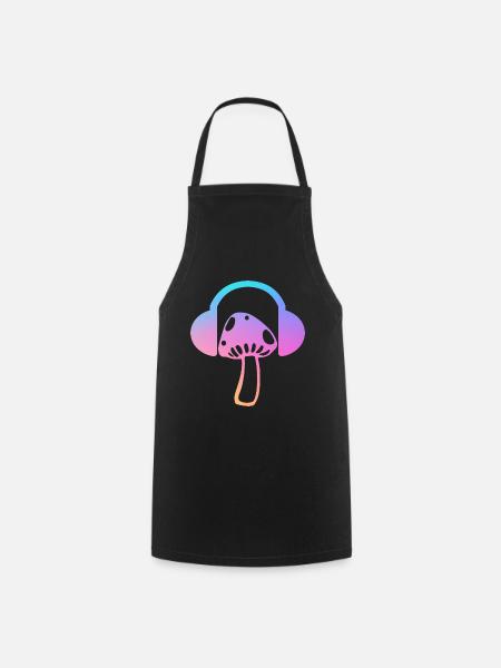 Cadeau du festival Psytrance - Tablier de cuisine - noir