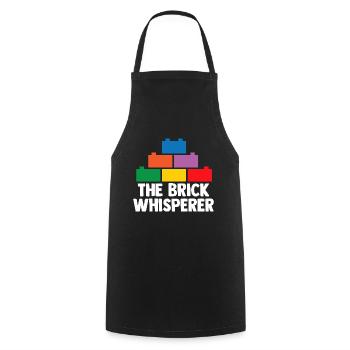 Brick Builder Toys Blocks Clamping Blocks Bricks - Cooking Apron - black - Front - AI Model Male 185 dark (185cm)