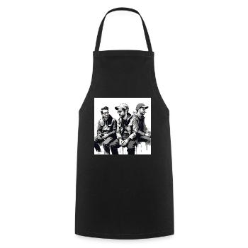 3 ink friends - Cooking Apron - black - Front - AI Model Male 185 dark (185cm)