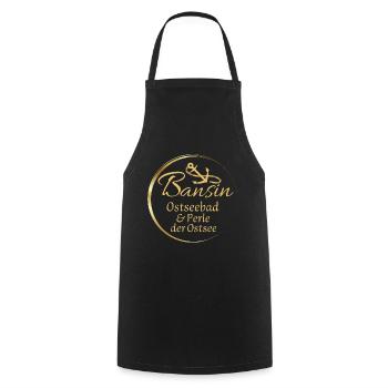 Bansin - Baltic seaside resort & pearl of the Baltic Sea - Cooking Apron - black - Front - AI Model Male 185 dark (185cm)