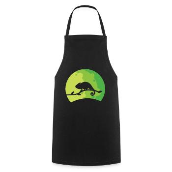 Caméléon - Tablier de cuisine - noir - Devant - AI Model Male 185 dark (185cm)
