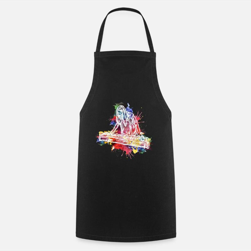 claviériste - Tablier de cuisine - noir