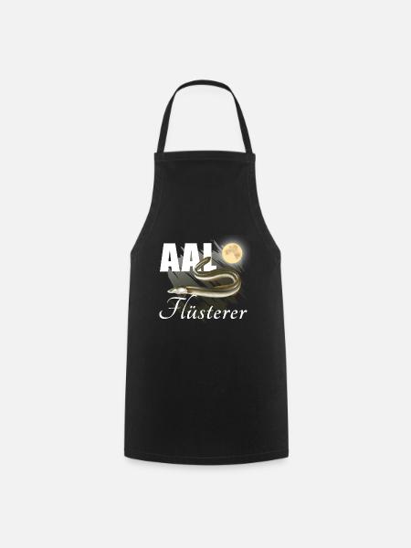 Aal Flüsterer - Vollmond - Kochschürze - Schwarz
