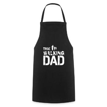 The Walking Dad gift for dads and grandpas - Cooking Apron - black - Front - AI Model Male 185 dark (185cm)