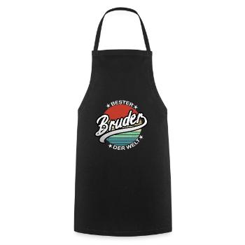 Bester Bruder der Welt - Kochschürze - Schwarz - Vorne - AI Model Male 185 dark (185cm)