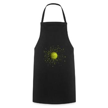 TENNISBALL - Kochschürze - Schwarz - Vorne - AI Model Male 185 dark (185cm)