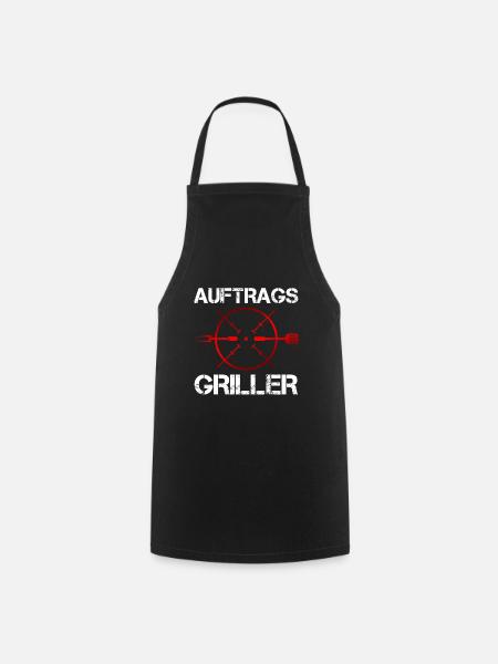 Auftragsgriller - Kochschürze - Schwarz