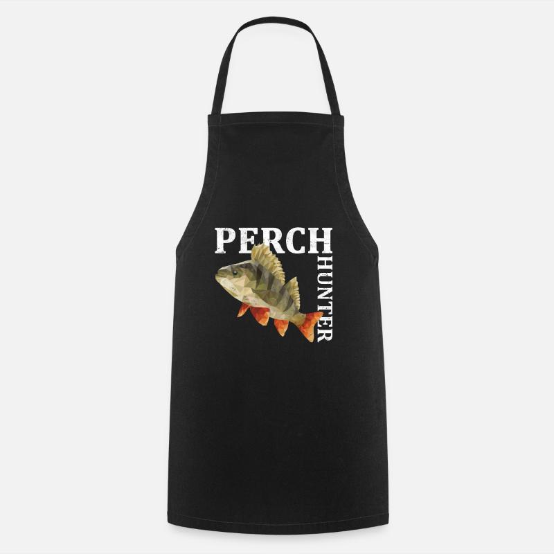 Perch fishing - Cooking Apron - black