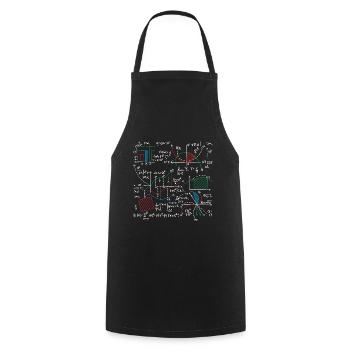 Math equation lover math - Cooking Apron - black - Front - AI Model Male 185 dark (185cm)