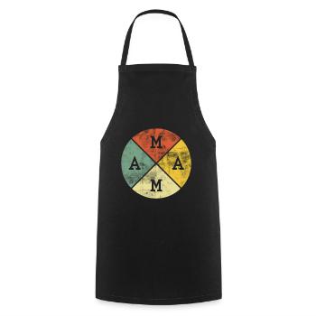 Maman mère fête des mères 2021 Cadeau - Tablier de cuisine - noir - Devant - AI Model Male 185 dark (185cm)