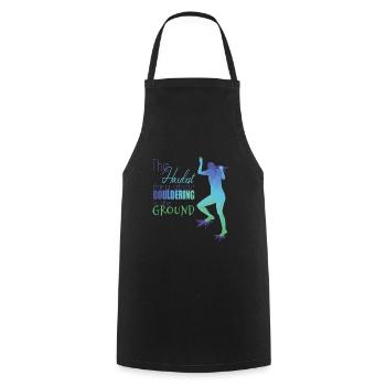 Bouldering - Cooking Apron - black - Front - AI Model Male 185 dark (185cm)