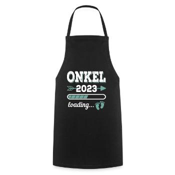 Onkel 2023 Loading - Kochschürze - Schwarz - Vorne - AI Model Male 185 dark (185cm)