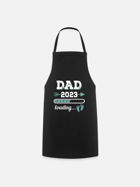 Dad 2023 Loading Zukünftiger Vater Geschenk - Kochschürze - Schwarz