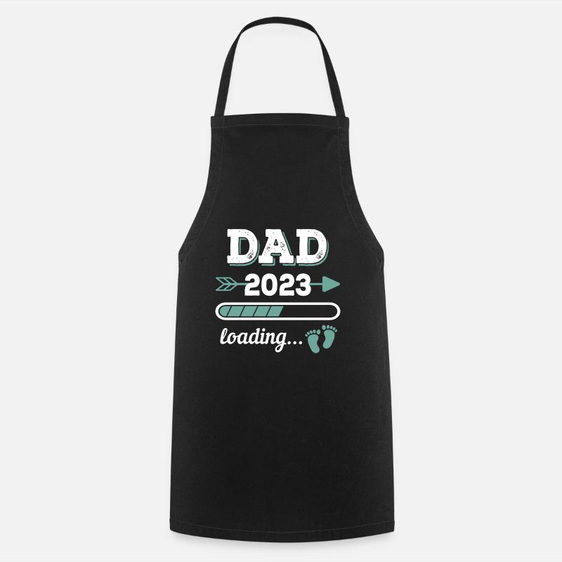 Dad 2023 Loading Zukünftiger Vater Geschenk - Kochschürze - Schwarz