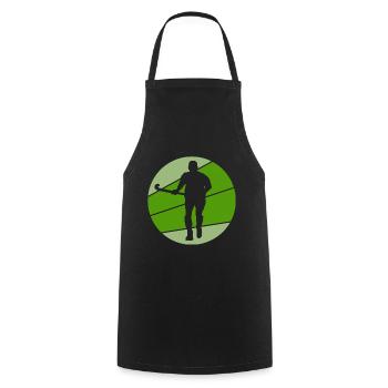 hockey field hockey players artificial turf hockey zone - Cooking Apron - black - Front - AI Model Male 185 dark (185cm)