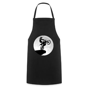 motocross universe motorcycle motorsport dirtbike - Cooking Apron - black - Front - AI Model Male 185 dark (185cm)
