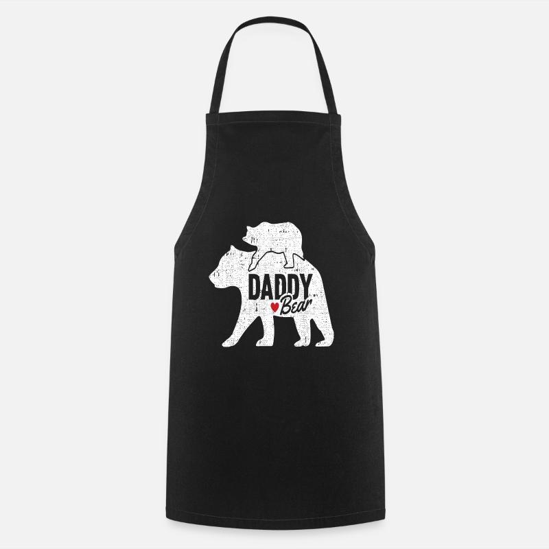PAPA OURS - Tablier de cuisine - noir