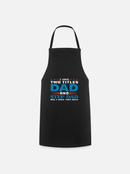 stepfather Papa - Cooking Apron - black