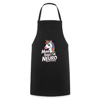 Neurodivers - Cooking Apron - black - Front - AI Model Male 185 dark (185cm)