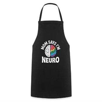 Neurodivers - Cooking Apron - black - Front - AI Model Male 185 dark (185cm)
