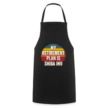 Shiba Inu Token - Shiba inu, Shiba inu crypto - Cooking Apron - black - Front - AI Model Male 185 dark (185cm)