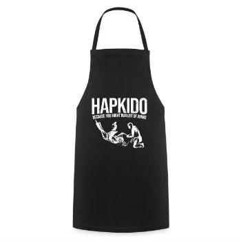Koreanischer Kampfsport Hapkido - Kochschürze - Schwarz - Vorne - AI Model Male 185 dark (185cm)
