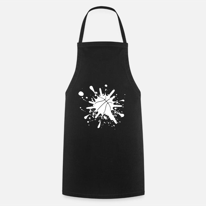 Basketball splash vector design - Cooking Apron - black
