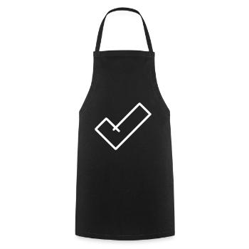 Hook Emoji Sketch Dessin - Tablier de cuisine - noir - Devant - AI Model Male 185 dark (185cm)