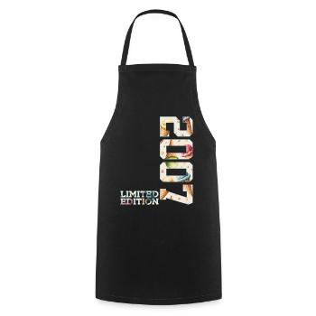 LIMITED EDITION 2007 19 JAHRE EIS 19. GEBURTSTAG - Cooking Apron - black - Front - AI Model Male 185 dark (185cm)