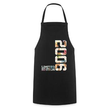 LIMITED EDITION 2006 20 JAHRE EIS 20. GEBURTSTAG - Cooking Apron - black - Front - AI Model Male 185 dark (185cm)