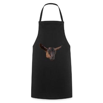 lustige Ziege Kopf Ziegenbock - Kochschürze - Schwarz - Vorne - AI Model Male 185 dark (185cm)