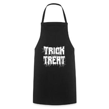 Trick Treat, Halloween. - Kochschürze - Schwarz - Vorne - AI Model Male 185 dark (185cm)