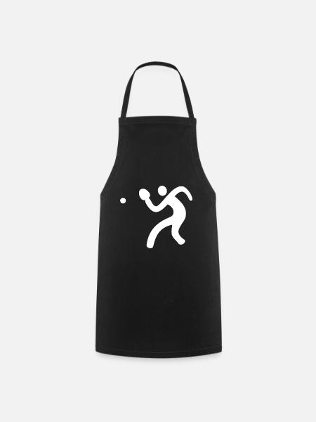 Joueur de ping-pong joueur de ping-pong - Tablier de cuisine - noir