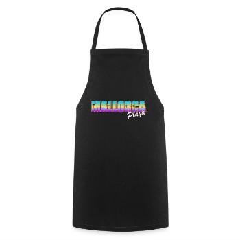 Mallorca Playa - Cooking Apron - black - Front - AI Model Male 185 dark (185cm)