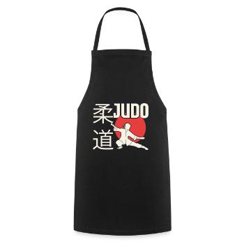 Judo. Judo-Geschenkidee. Kampfsport-Geschenk. - Kochschürze - Schwarz - Vorne - AI Model Male 185 dark (185cm)