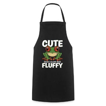 Conception de grenouille aux yeux rouges pour un fan de grenouille - Tablier de cuisine - noir - Devant - AI Model Male 185 dark (185cm)
