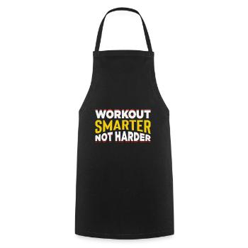 Gym Training Design for Low Impact Workout - Cooking Apron - black - Front - AI Model Male 185 dark (185cm)