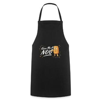 Donnez-moi une pépite de poulet - Tablier de cuisine - noir - Devant - AI Model Male 185 dark (185cm)