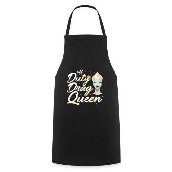 LGBTQ Außerdienstliche Drag Queen Pride - Kochschürze - Schwarz - Vorne - AI Model Male 185 dark (185cm)