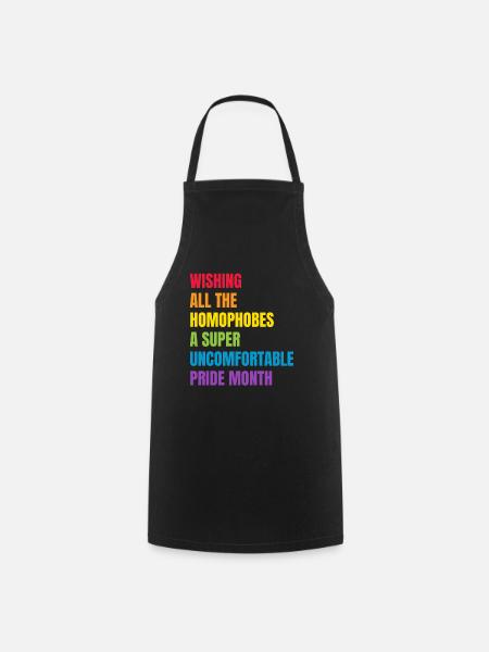 LGBT Pride Month Design für Gay Pride - Kochschürze - Schwarz
