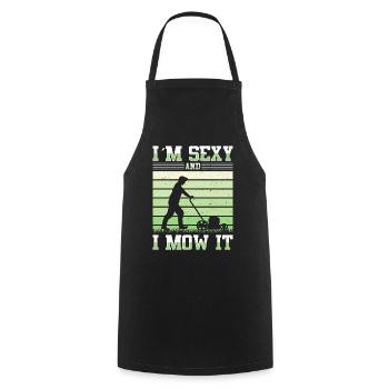 Lawn mowing Lawn mowers Gardeners Horticulture - Cooking Apron - black - Front - AI Model Male 185 dark (185cm)