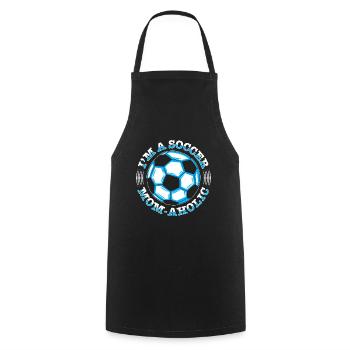 Fußball-Mutter Gameday Soccer Mom - Cooking Apron - black - Front - AI Model Male 185 dark (185cm)