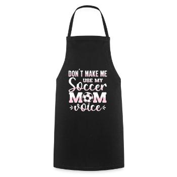 Fußball-Mutter Gameday Soccer Mom - Cooking Apron - black - Front - AI Model Male 185 dark (185cm)