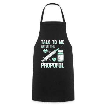 Anesthesiologist Anesthesia Anesthesiology Anesthesiologist - Cooking Apron - black - Front - AI Model Male 185 dark (185cm)