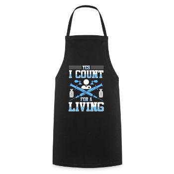 Anesthesiologist Anesthesia Anesthesiology Anesthesiologist - Cooking Apron - black - Front - AI Model Male 185 dark (185cm)