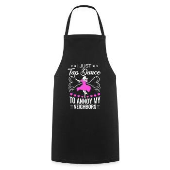 Tap Dancer Tap Dance Shoes Tap Dance Instructor - Cooking Apron - black - Front - AI Model Male 185 dark (185cm)