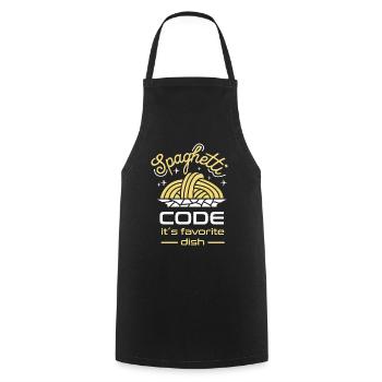 Computer programming - Cooking Apron - black - Front - AI Model Male 185 dark (185cm)