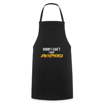 Atychiphobia Graph Atychiphobia Consciousness - Cooking Apron - black - Front - AI Model Male 185 dark (185cm)