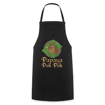 I'm just here for Som Tum Thai Food Lover - Cooking Apron - black - Front - AI Model Male 185 dark (185cm)